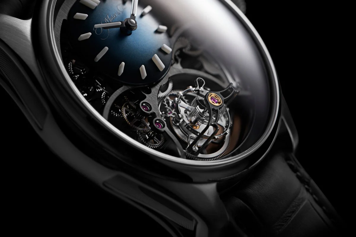 H. Moser & Cie Pioneer Cylindrical Tourbillon Skeleton