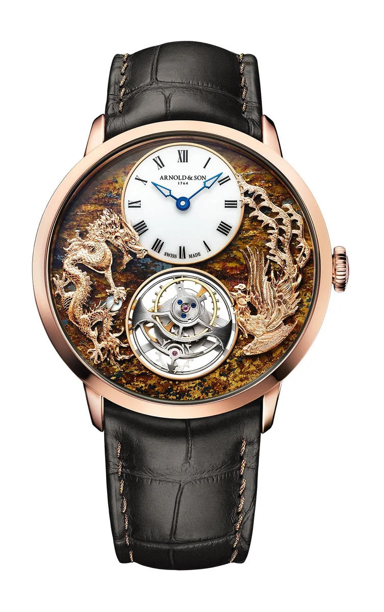 Ultrathin Tourbillon Dragon & Phoenix Bronzite