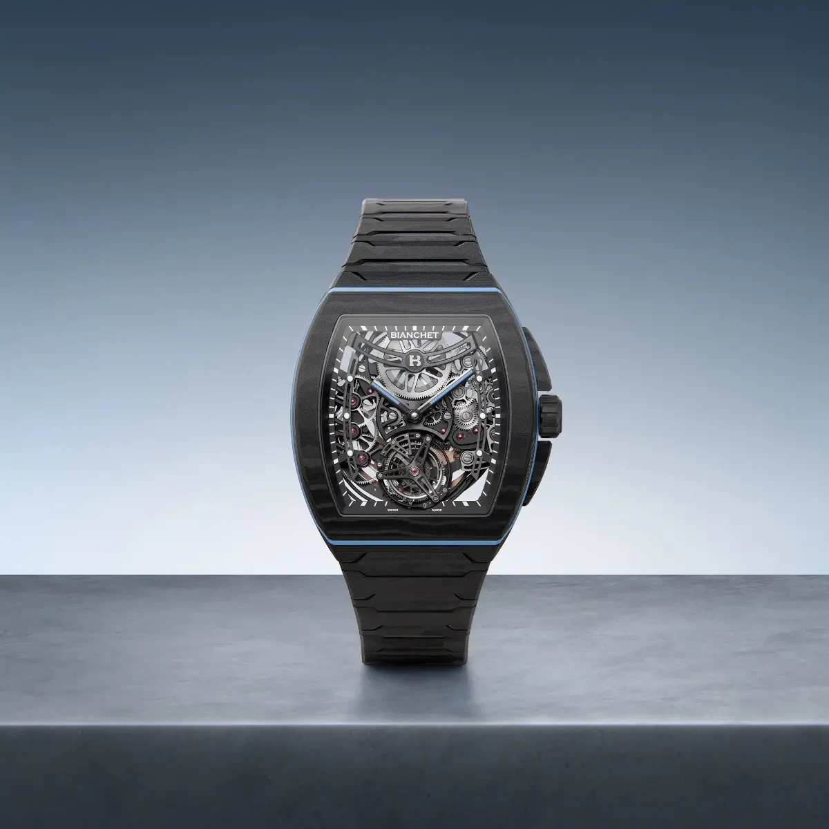 Bianchet Tonneau Ultrafino Carbon Sky Blue