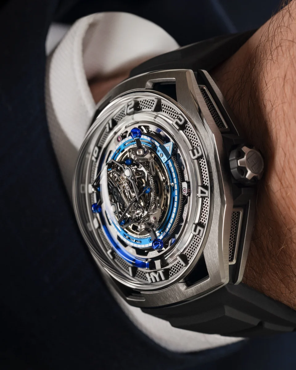 HYT Conical Tourbillon Titanium Blue