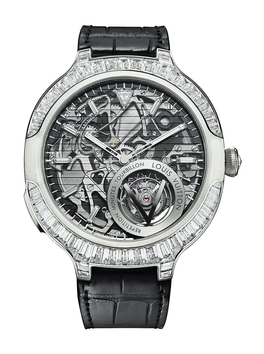 Voyager Répétition Minutes Tourbillon Volant Pavée
