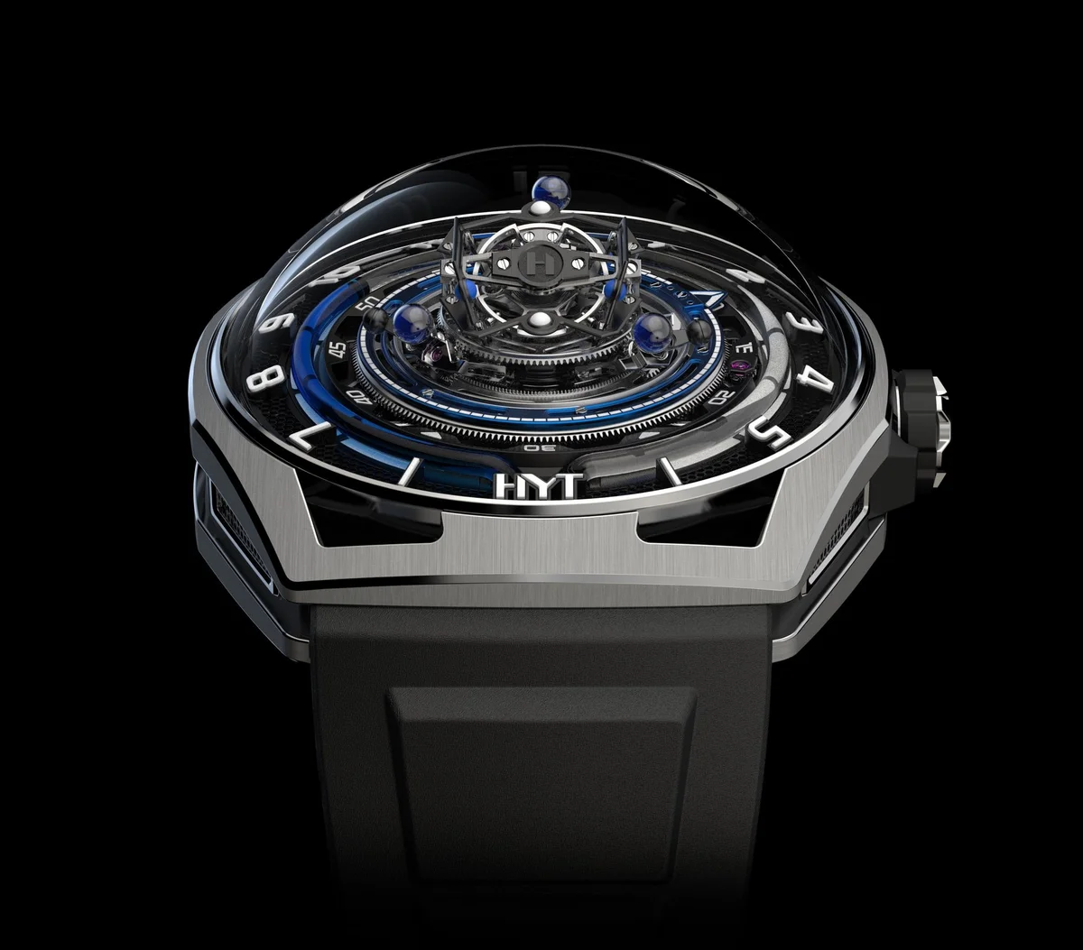 HYT Conical Tourbillon Titanium Blue