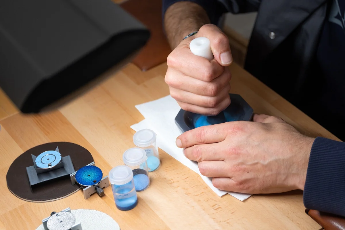 H. Moser & Cie Endeavour Perpetual Calendar Tantalum Blue Enamel