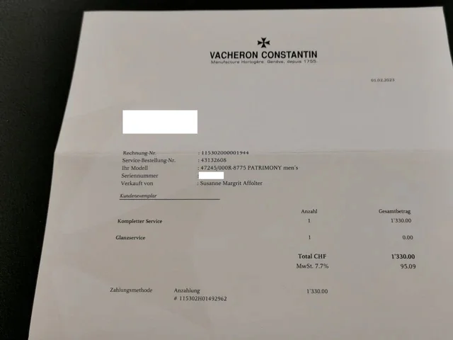 Vacheron Constantin Patrimony