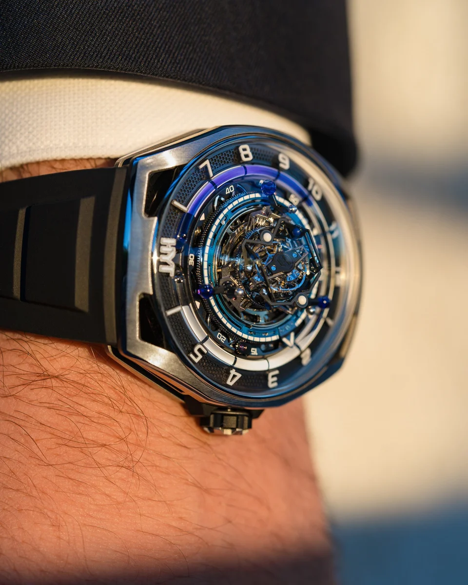 HYT Conical Tourbillon Titanium Blue