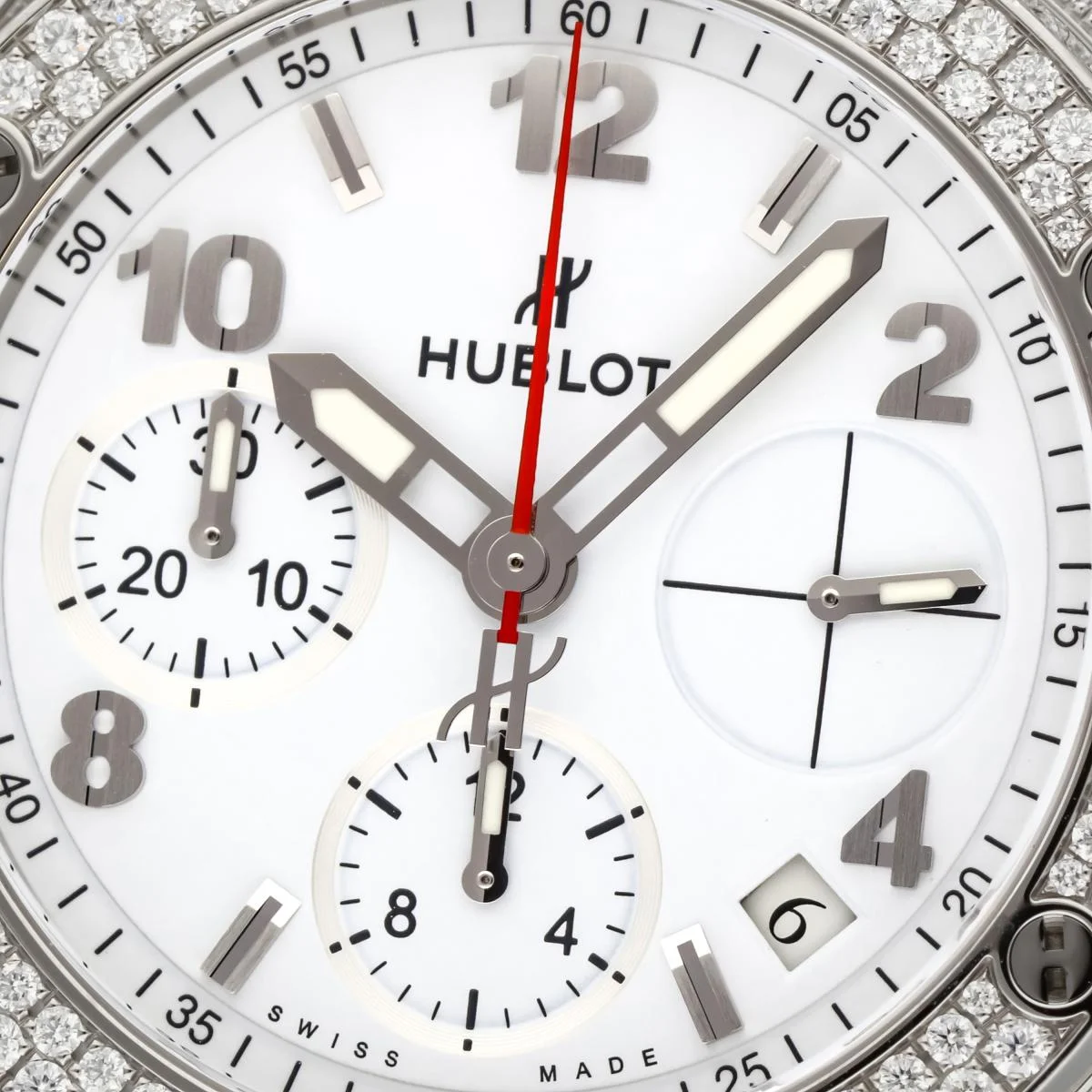 Hublot Big Bang white pave