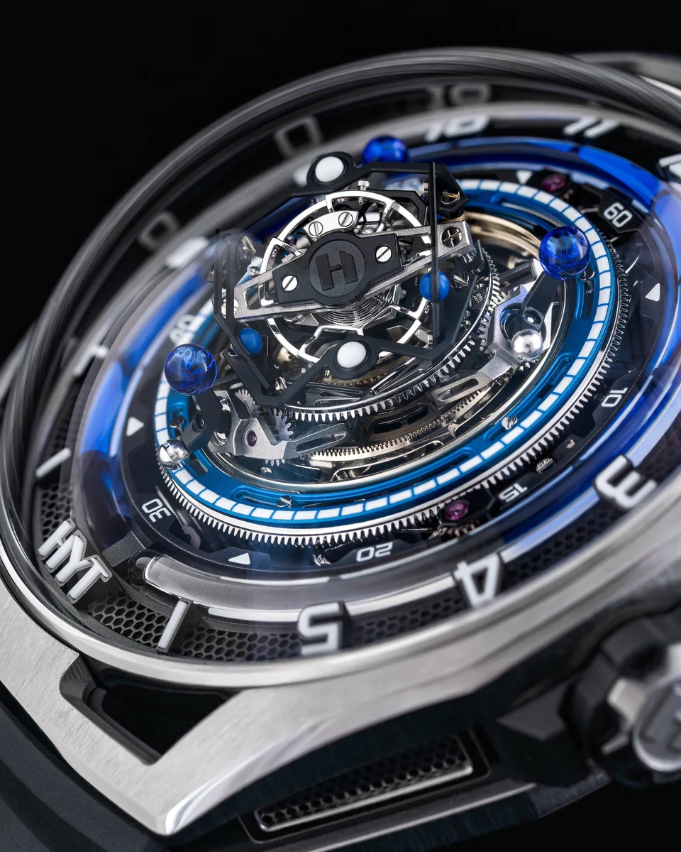 HYT Conical Tourbillon Titanium Blue