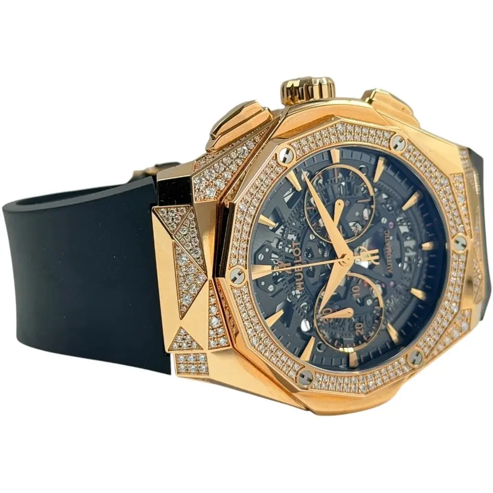 Hublot Classic Fusion Aerofusion Chronograph Orlinski King Gold Alternative Pavé