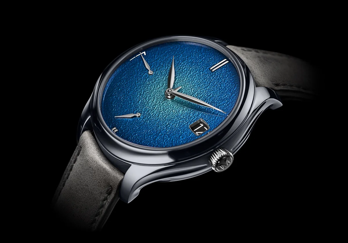 H. Moser & Cie Endeavour Perpetual Calendar Tantalum Blue Enamel