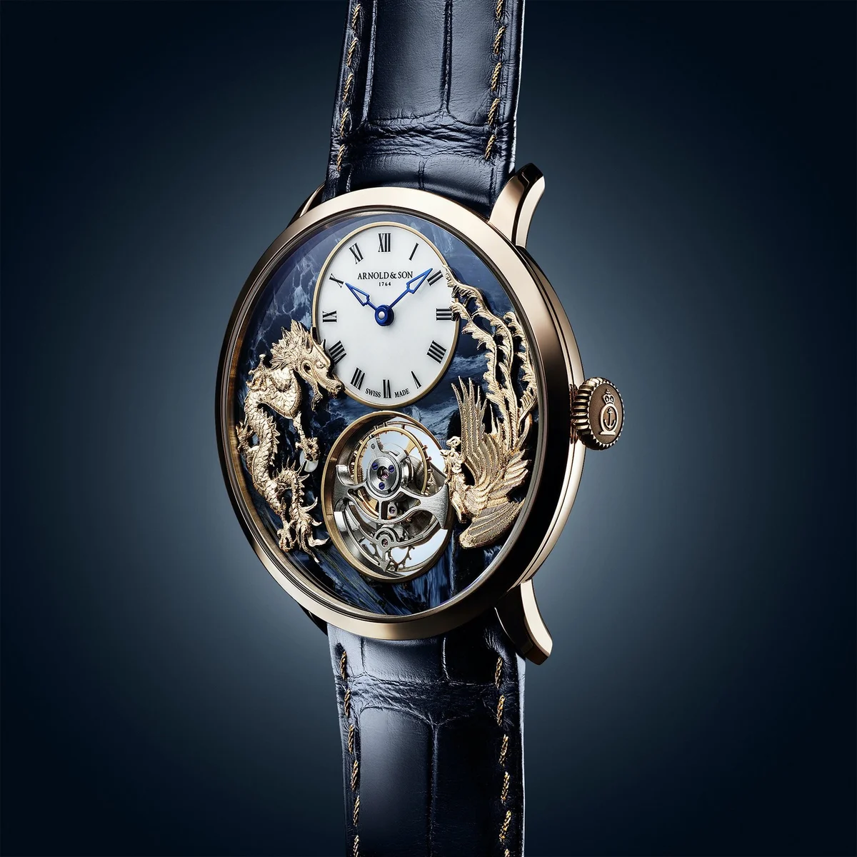 Arnold & Son Ultrathin Tourbillon Dragon & Phoenix Pietersite