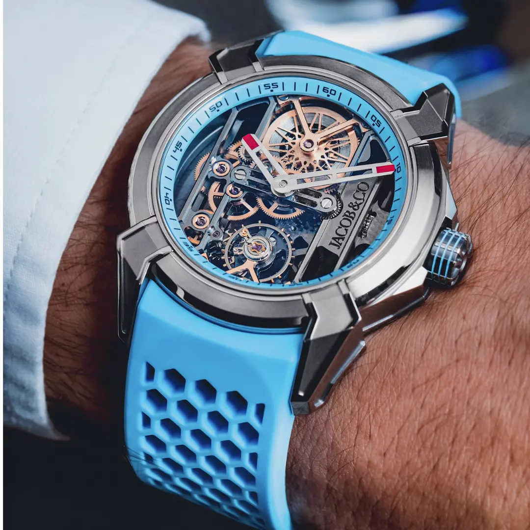 Jacob & Co Epic X Skeleton blue