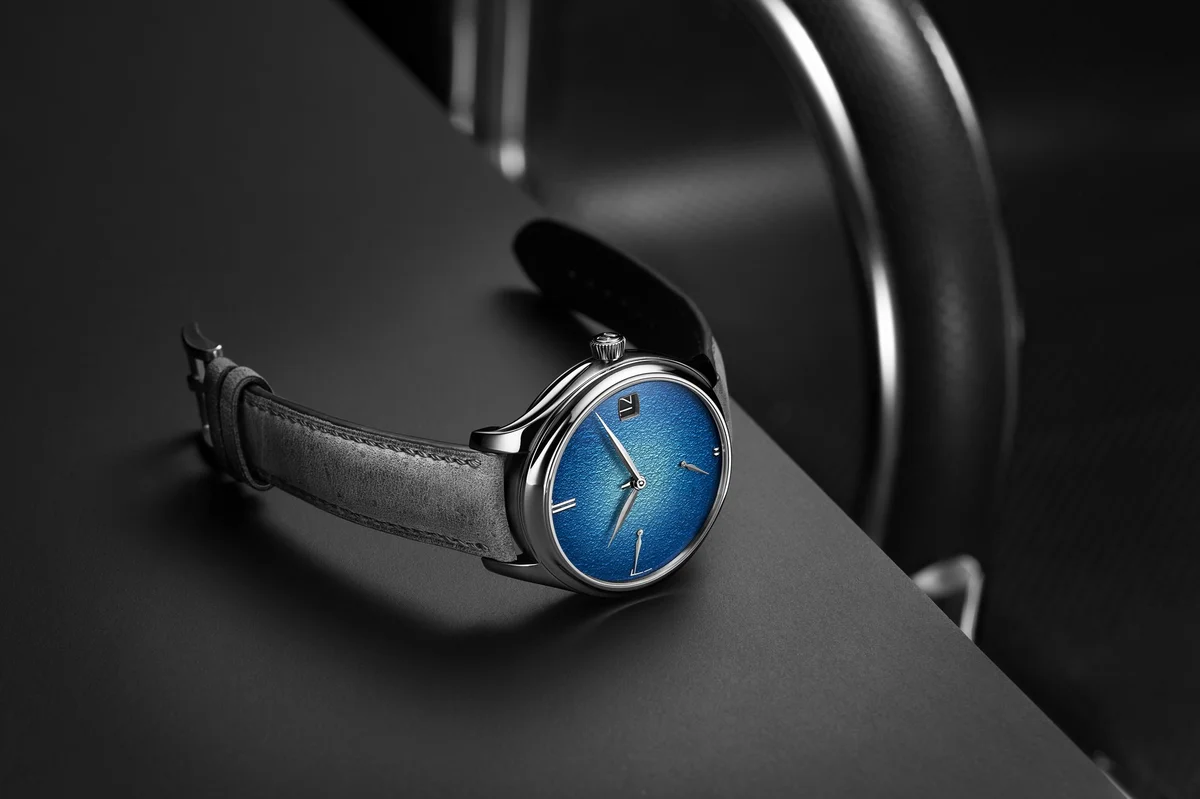 H. Moser & Cie Endeavour Perpetual Calendar Tantalum Blue Enamel