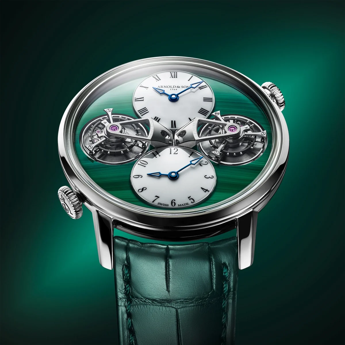Arnold & Son Double Tourbillon White Gold