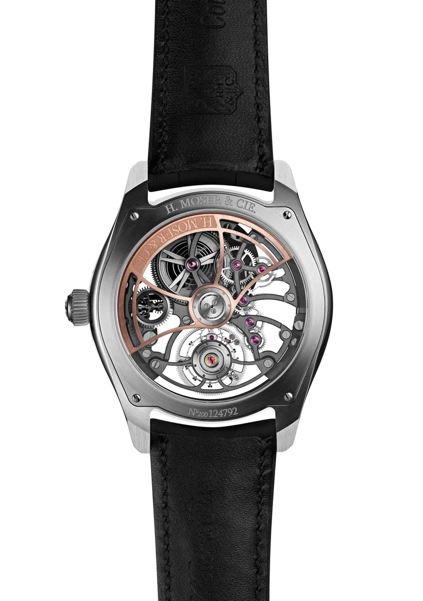 H. Moser & Cie Pioneer Cylindrical Tourbillon Skeleton