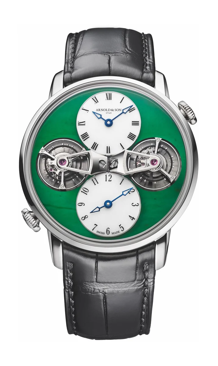 Double Tourbillon Jade White Gold