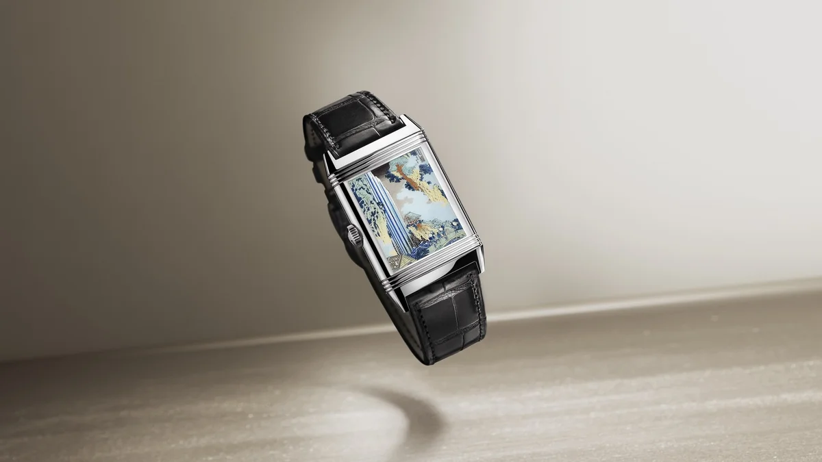 Jaeger-LeCoultre Reverso Tribute Enamel Hokusai – The Waterfall at Ono