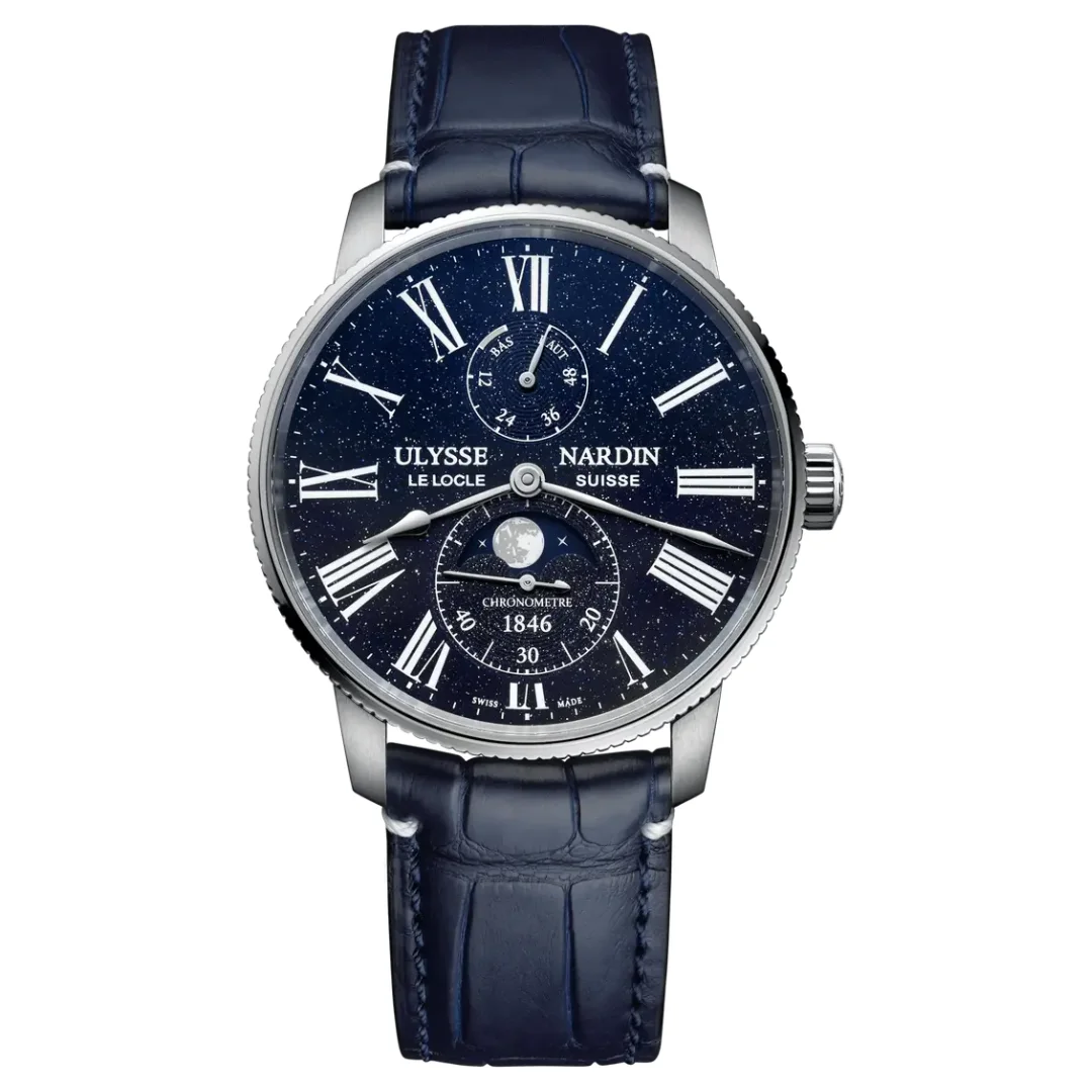 Marine Torpilleur Moonphase Aventurine