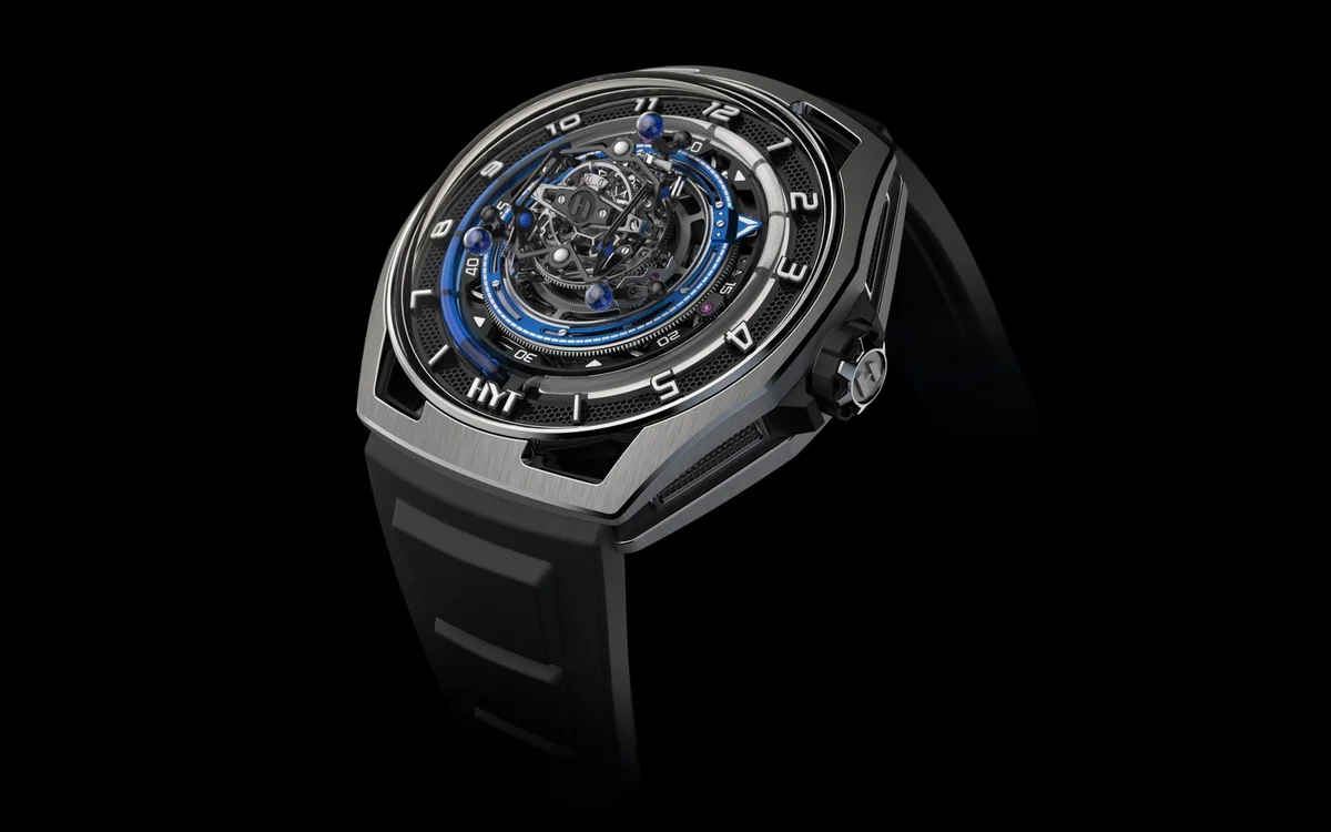 HYT Conical Tourbillon Titanium Blue