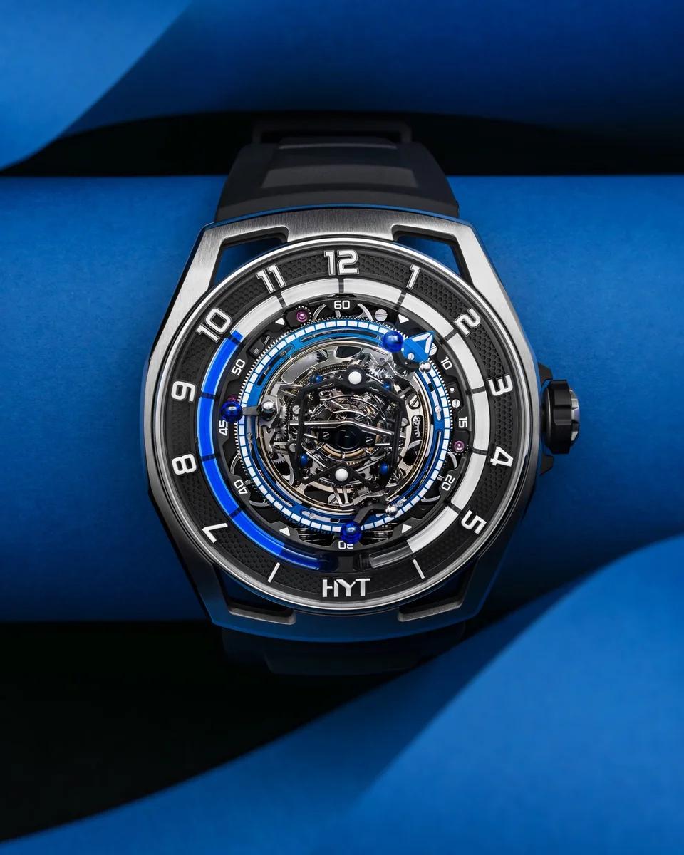 HYT Conical Tourbillon Titanium Blue