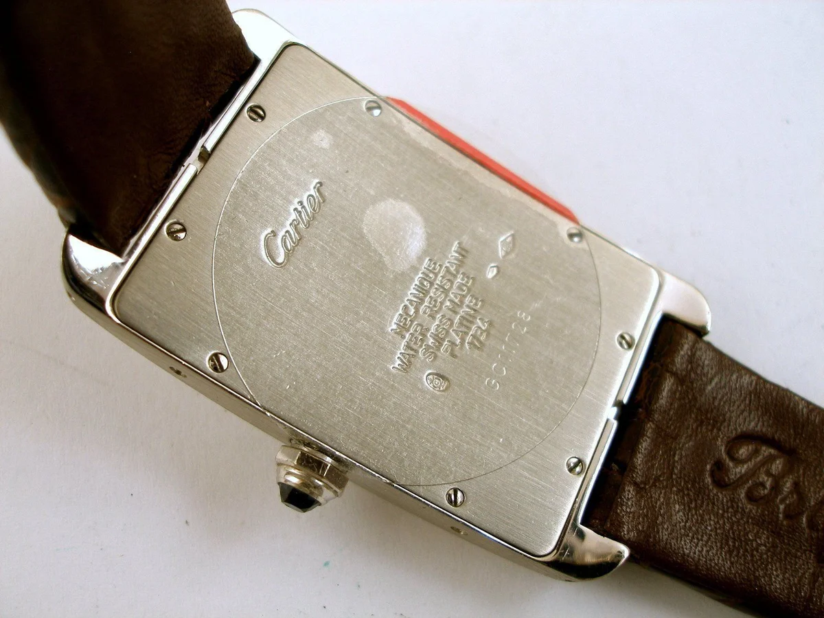 Cartier Tank 1734 American Privee Platinum