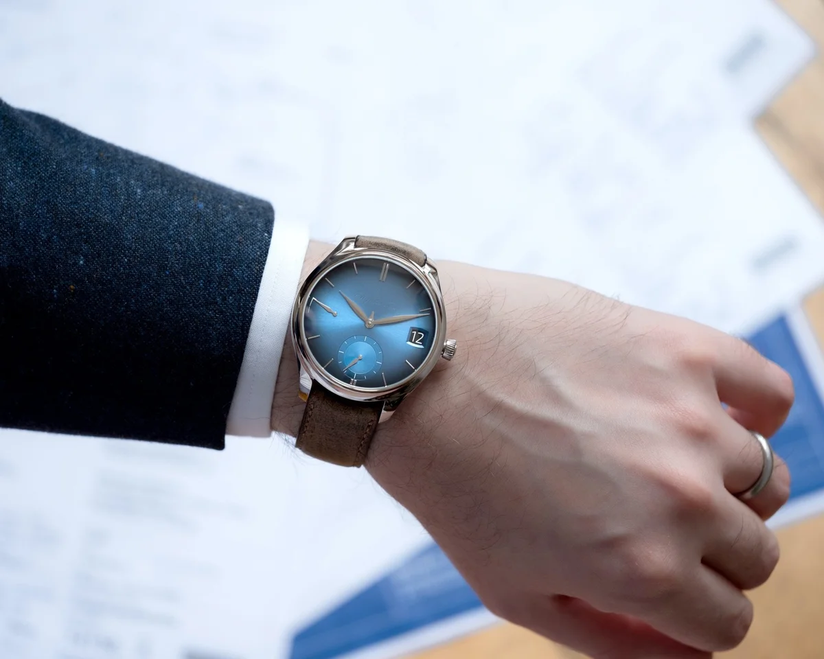 H. Moser & Cie Endeavour Perpetual Calendar Funky Blue