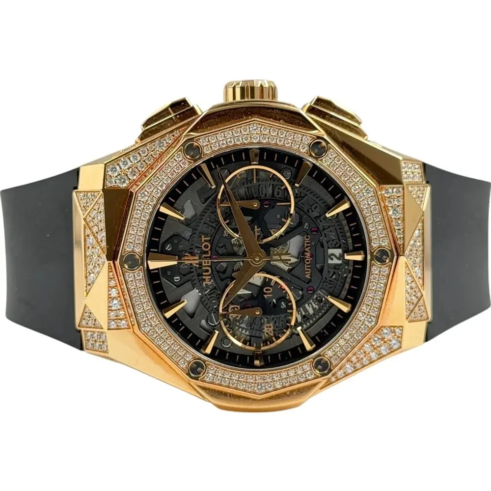 Hublot Classic Fusion Aerofusion Chronograph Orlinski King Gold Alternative Pavé