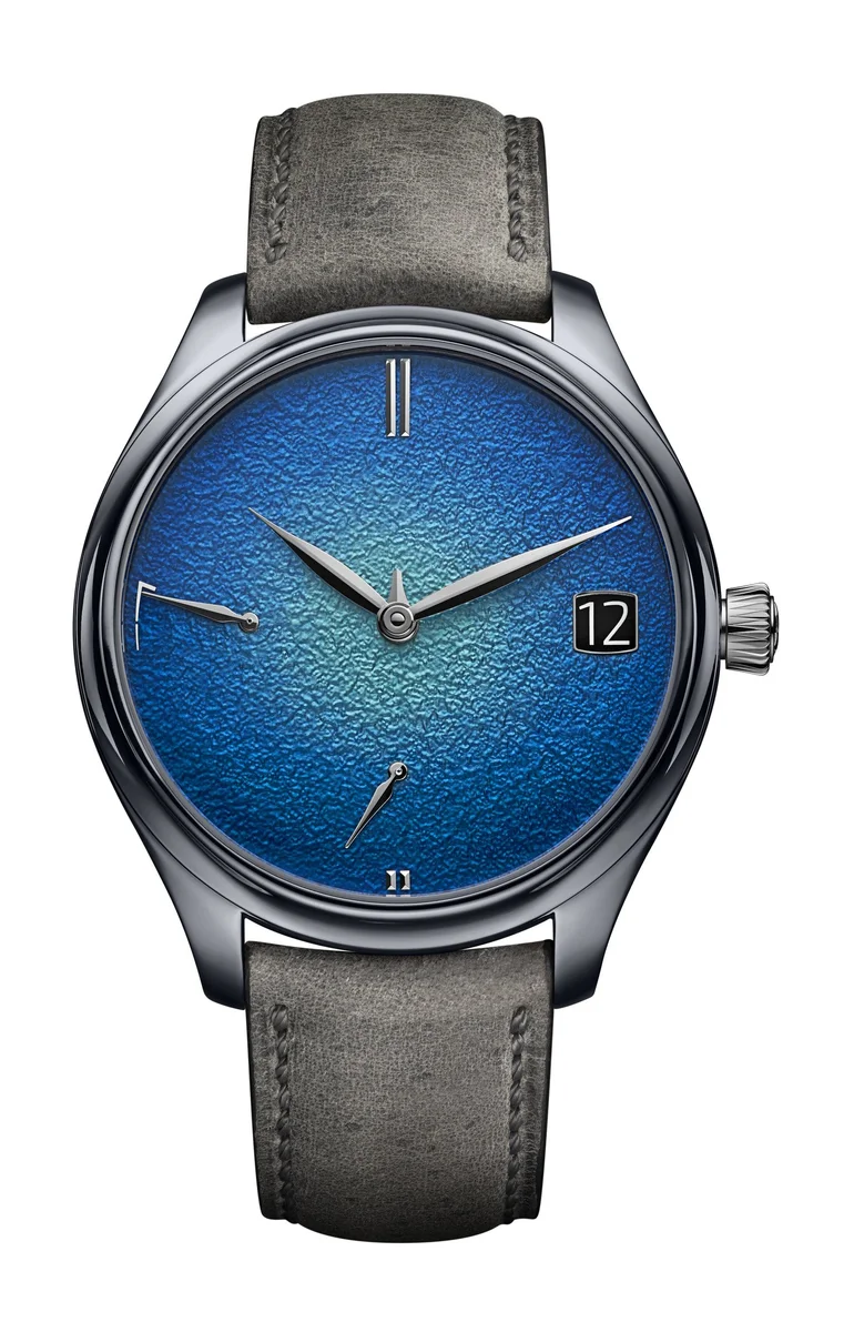 Endeavour Perpetual Calendar Tantalum Blue Enamel