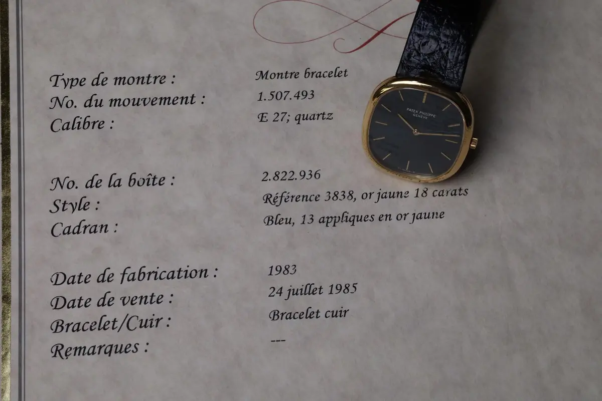 Patek Philippe Ellipse