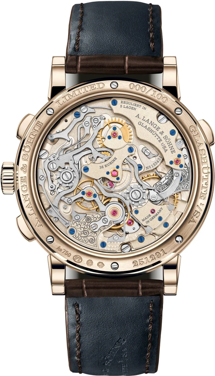 A. Lange und Söhne 1815 Rattrapante Honeygold “Homage to F. A. Lange”