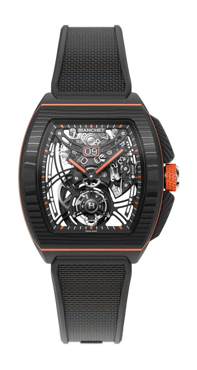 Bianchet Flying Tourbillon Grande Date B1.618 Carbon Orange