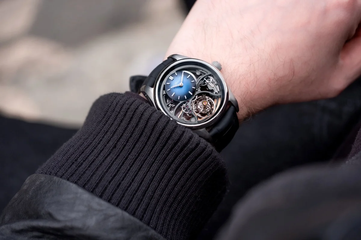 H. Moser & Cie Pioneer Cylindrical Tourbillon Skeleton