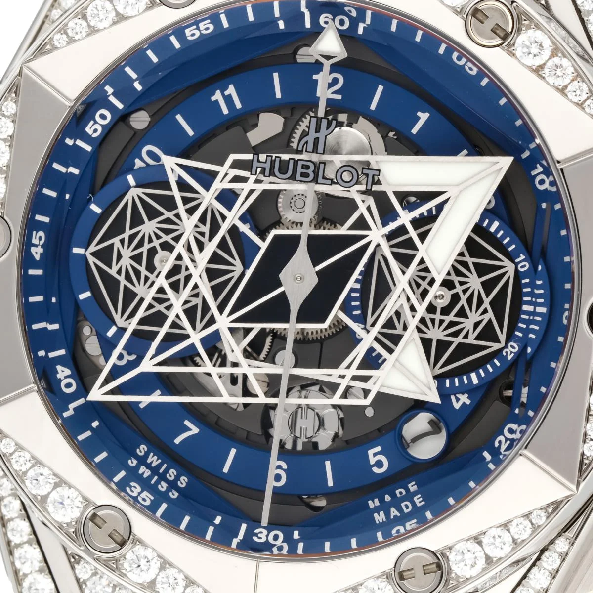 Hublot Big Bang Sang Bleu II Titanium Blue Pavé