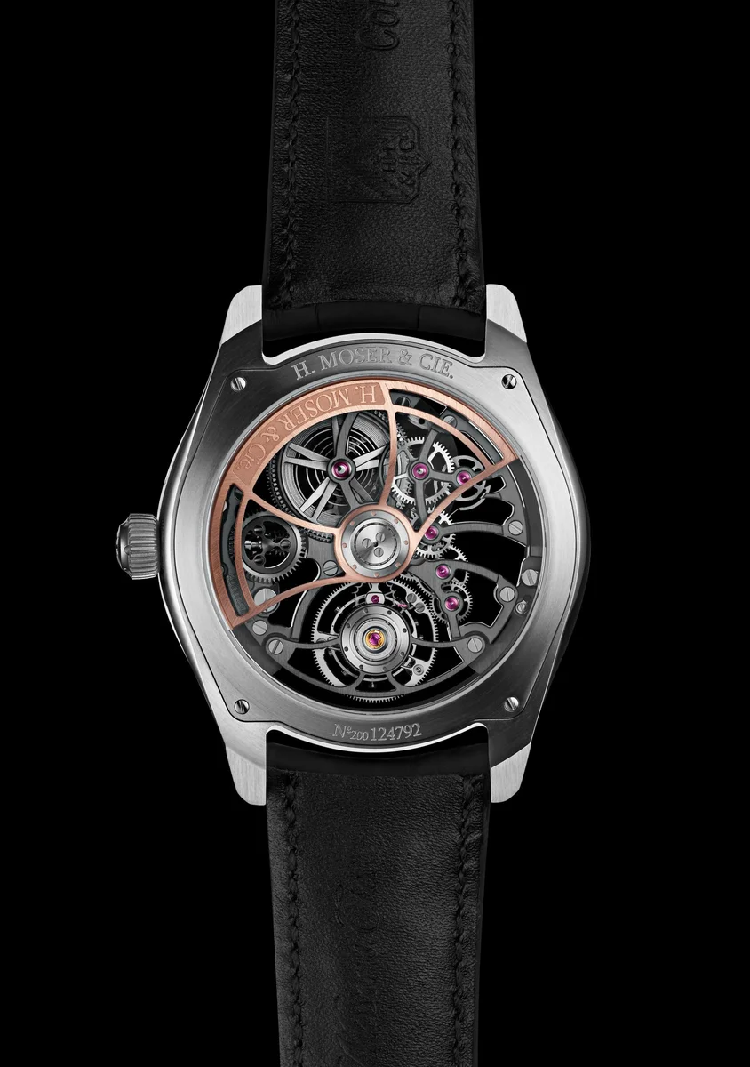 H. Moser & Cie Pioneer Cylindrical Tourbillon Skeleton