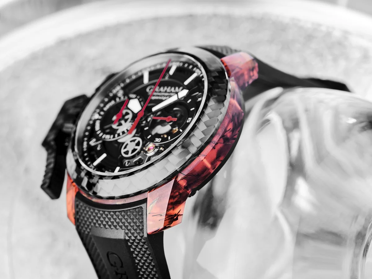 Graham Chronofighter Superlight Carbon Skeleton