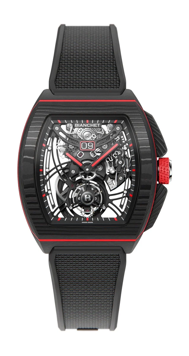 Bianchet Flying Tourbillon Grande Date B1.618 Carbon Red