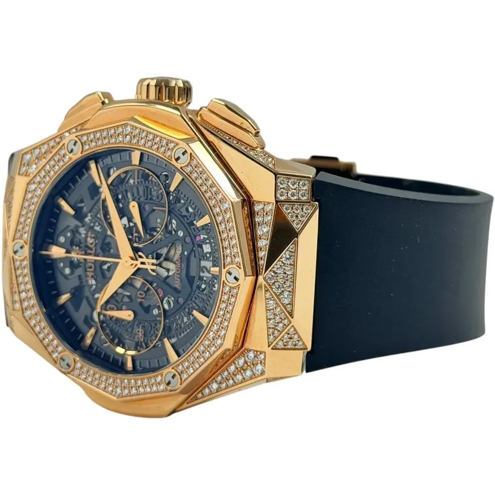 Hublot Classic Fusion Aerofusion Chronograph Orlinski King Gold Alternative Pavé