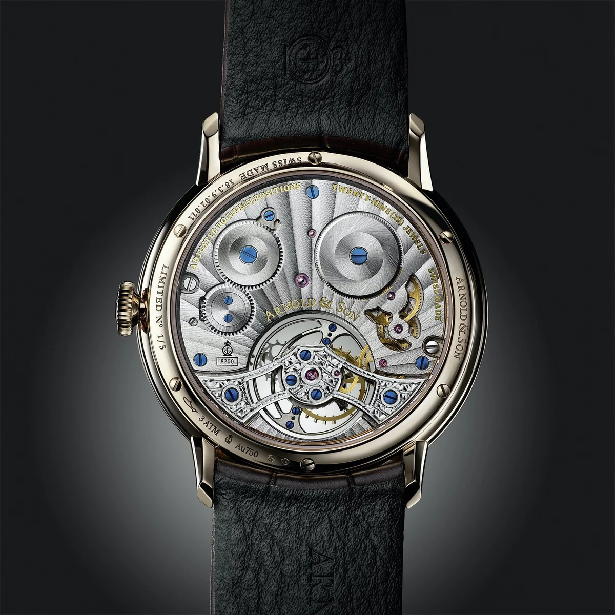 Arnold & Son Ultrathin Tourbillon Dragon & Phoenix Marcassite