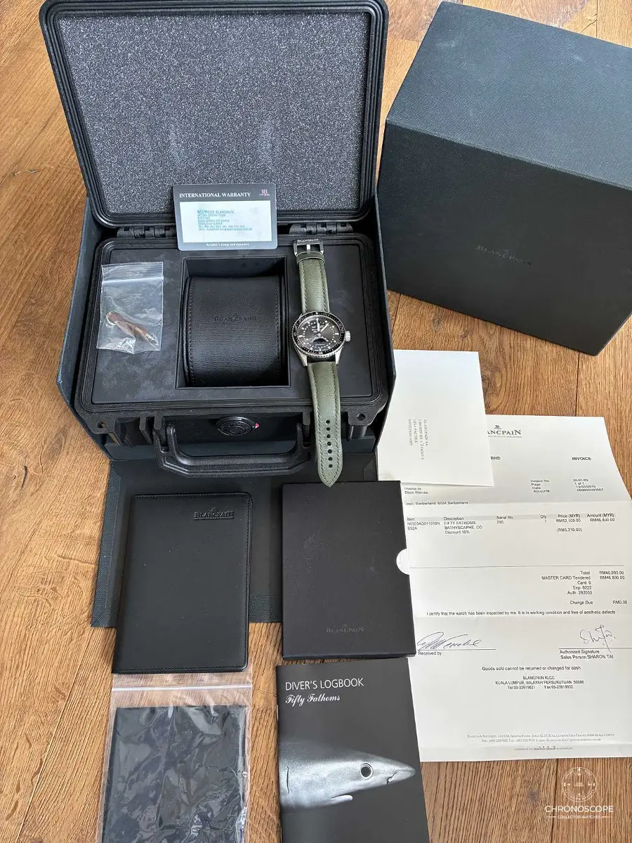 Blancpain Fifty Fathoms Bathyscaphe Quantième Complet Phases de Lune