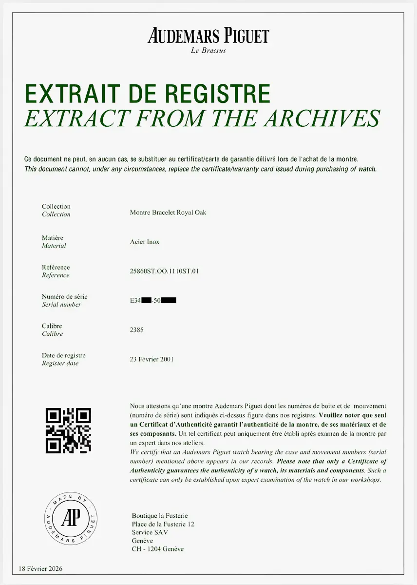 Audemars Piguet Royal Oak Chronograph