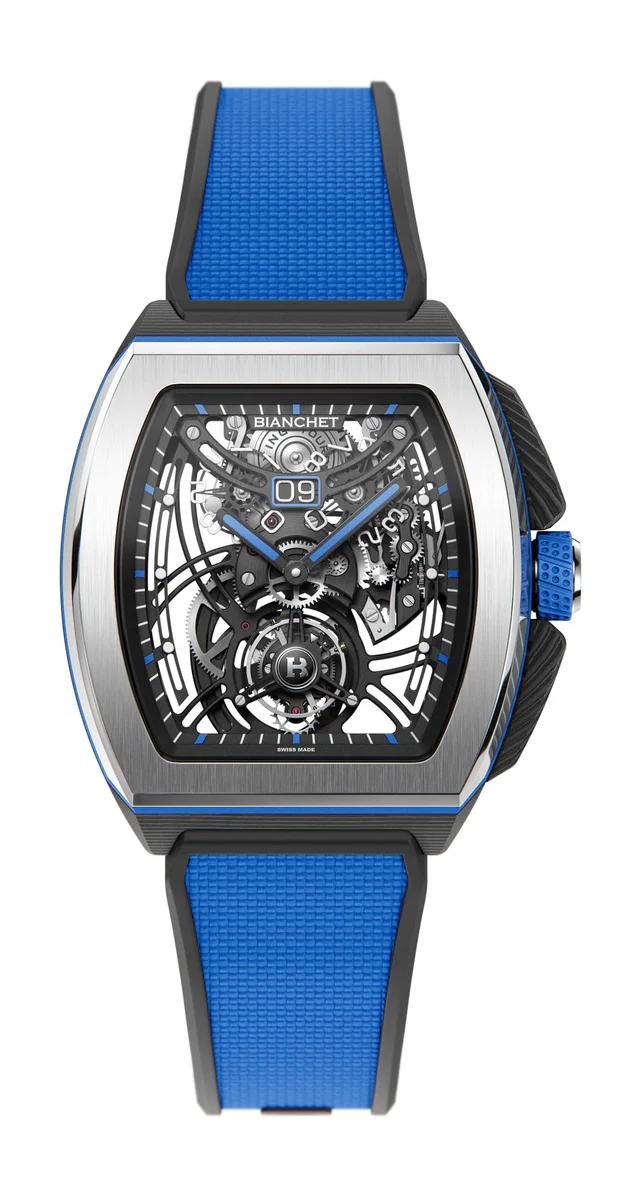 Flying Tourbillon Grande Date B1.618 Hybrid Blue