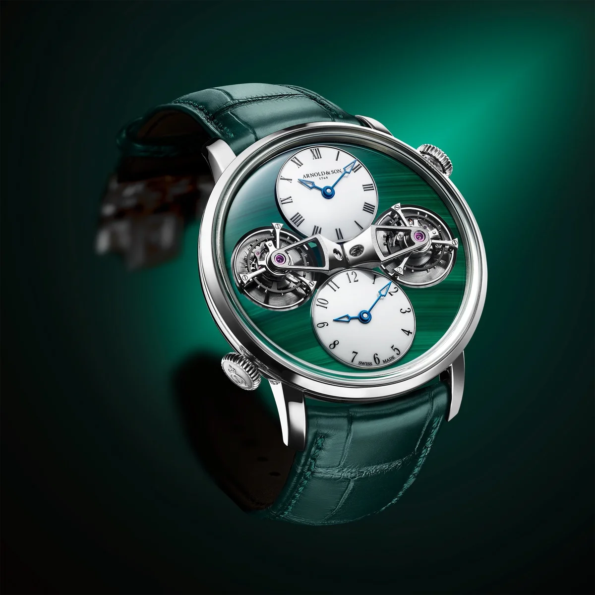Arnold & Son Double Tourbillon White Gold