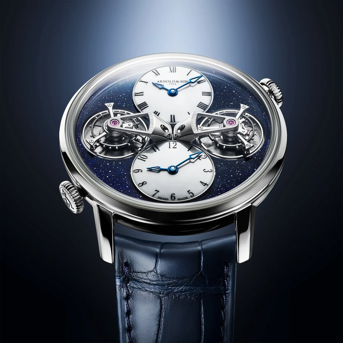 Arnold & Son Double Tourbillon White Gold